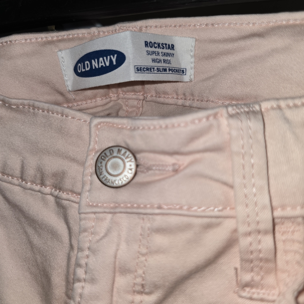 Old Navy Pink Rockstar Skinny Jeans